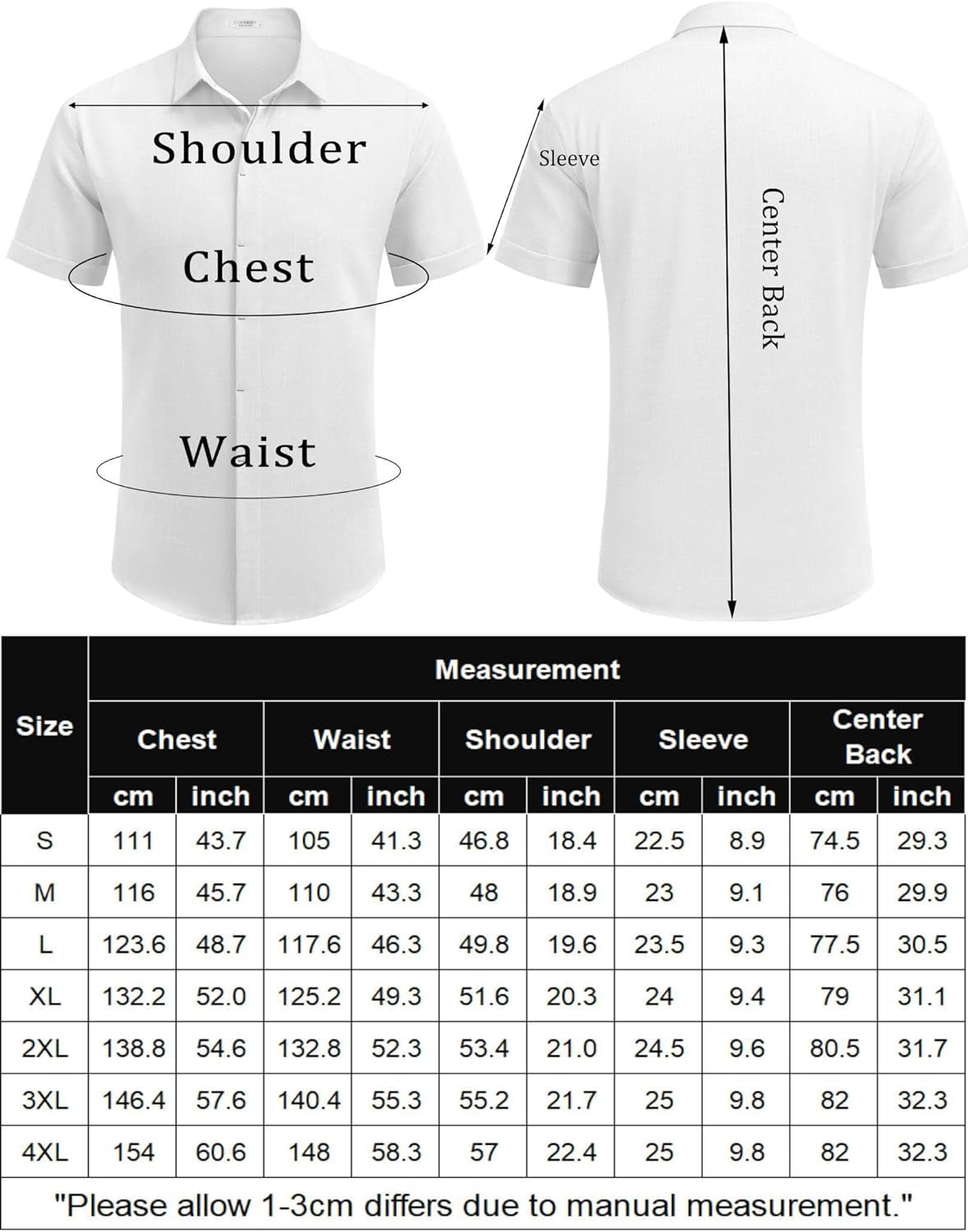 Men'S Linen Shirts Short Sleeve Casual Shirts Button down Shirt for Men Beach Summer Wedding Shirt
