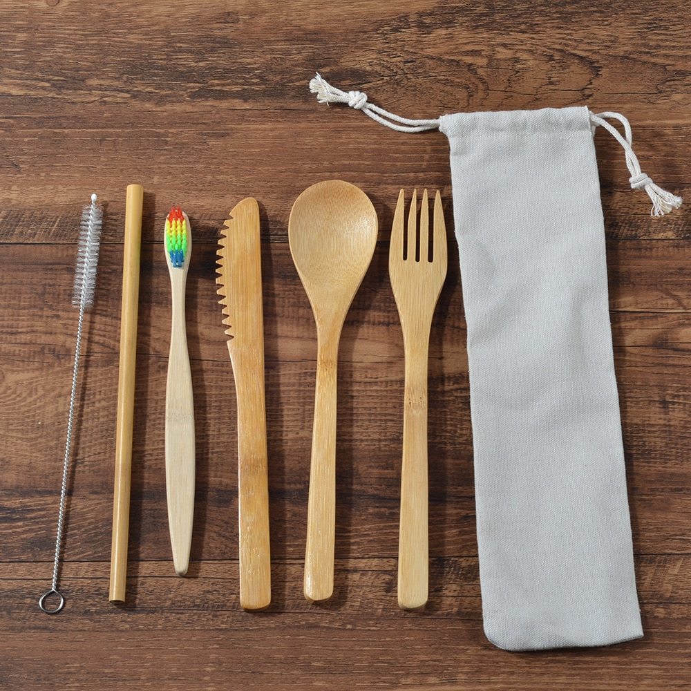 Eco-Friendly Bamboo Cutlery Set