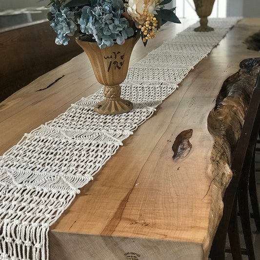 Hand-Woven Table Runner, Eco-Friendly Cotton Rope