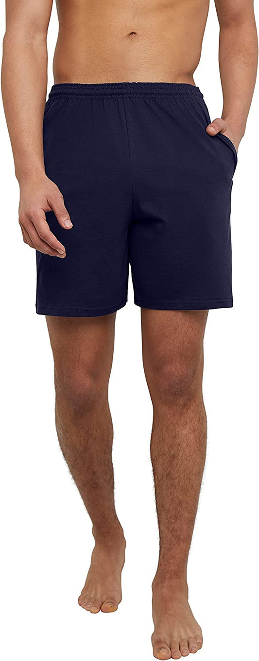 Men's Athletic Shorts, Favorite Cotton Jersey Shorts, Pull-On Knit Shorts with Pockets, Knit Gym Shorts, 7.5" Inseam