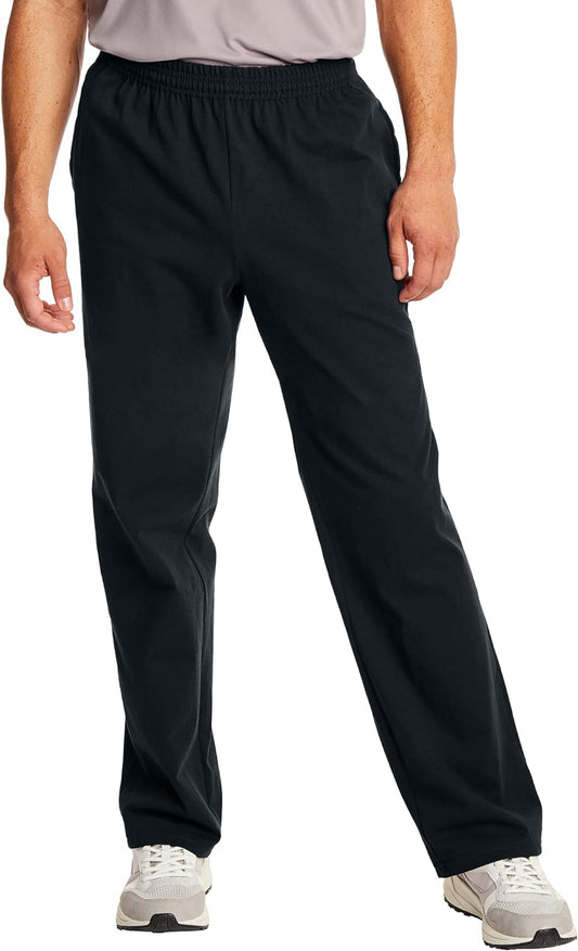 Essentials Sweatpants, Men’S Cotton Jersey Pants with Pockets, 33”