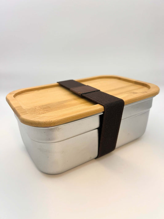 Stainless Steel Lunch Bento Box with Bamboo Lid