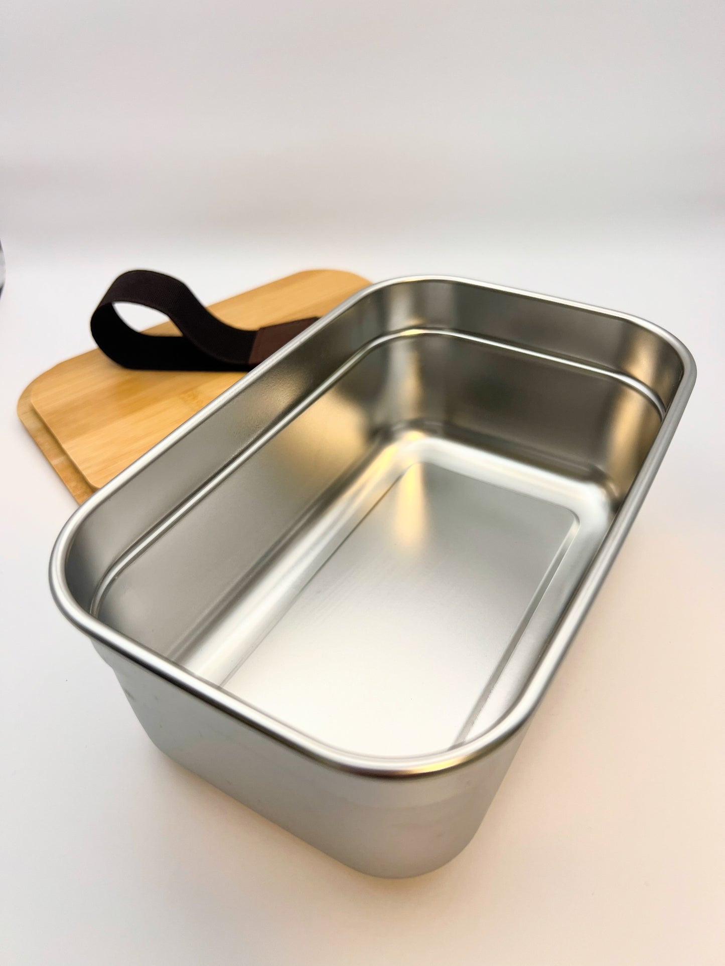 Stainless Steel Lunch Bento Box with Bamboo Lid