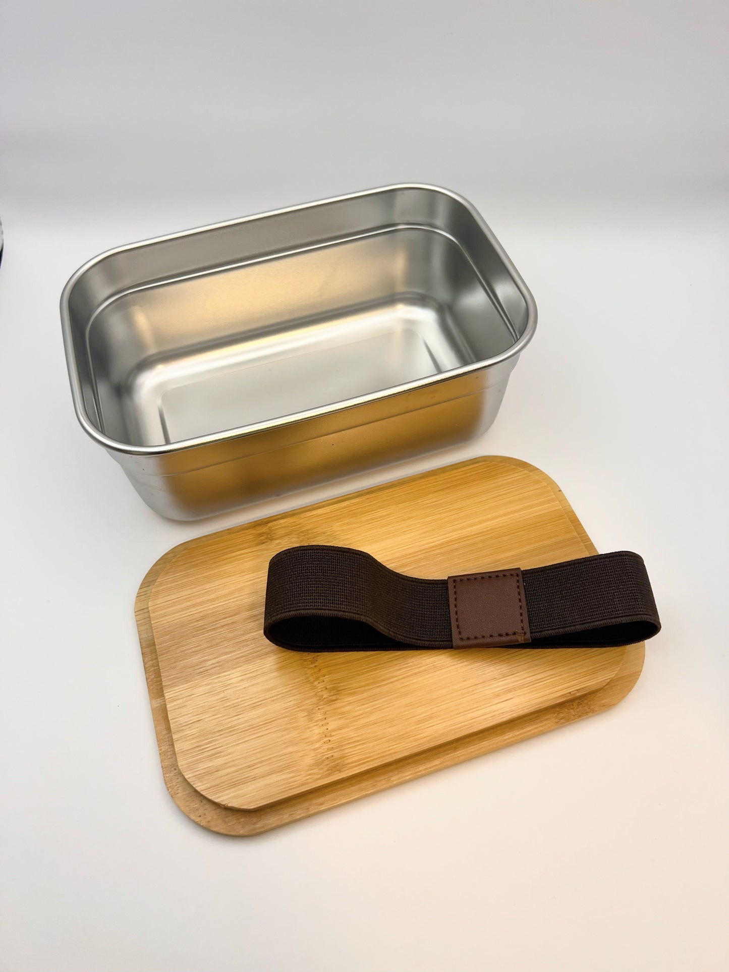 Stainless Steel Lunch Bento Box with Bamboo Lid