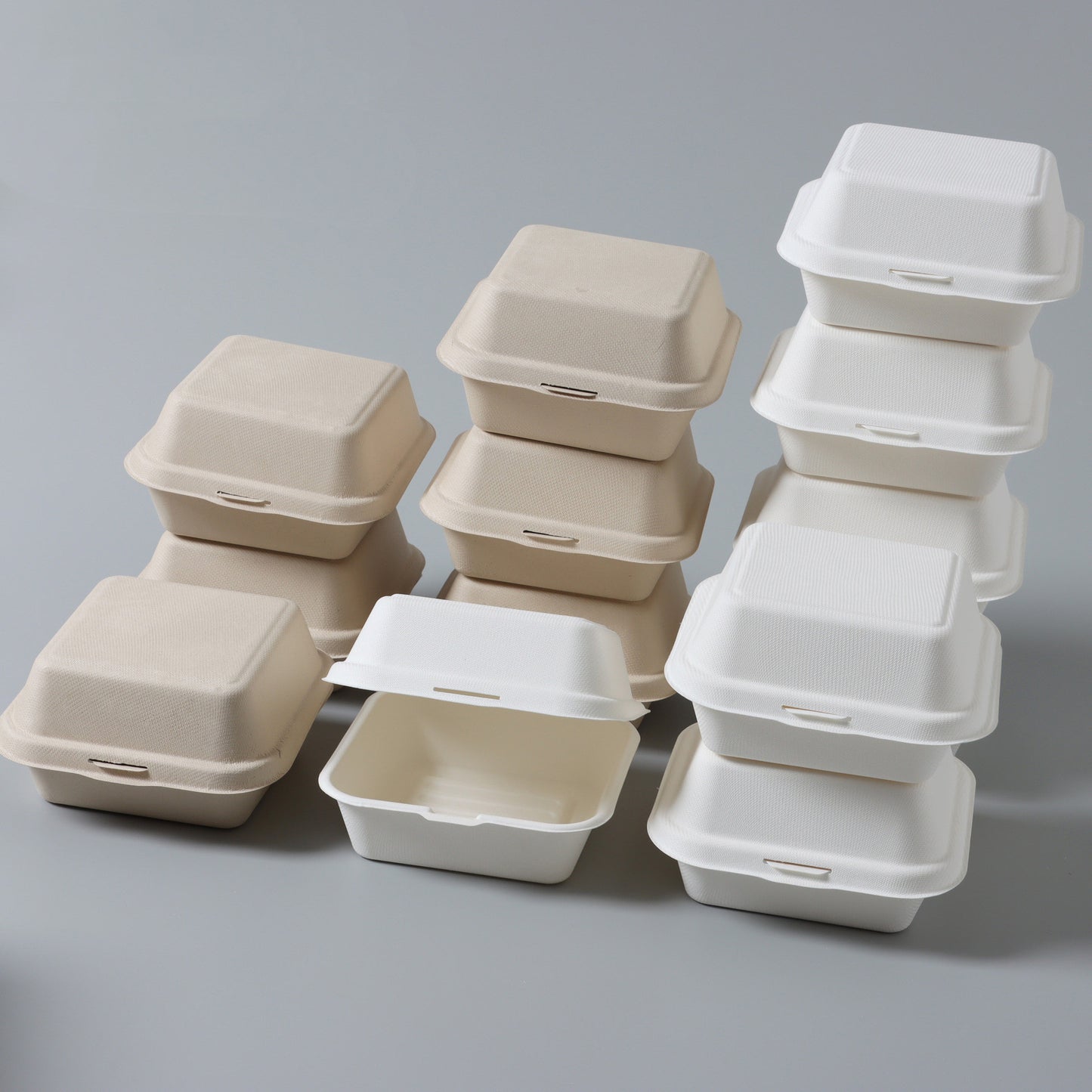 To-go containers, Food boxes, Disposable, Hamburger Box, Biodegradable