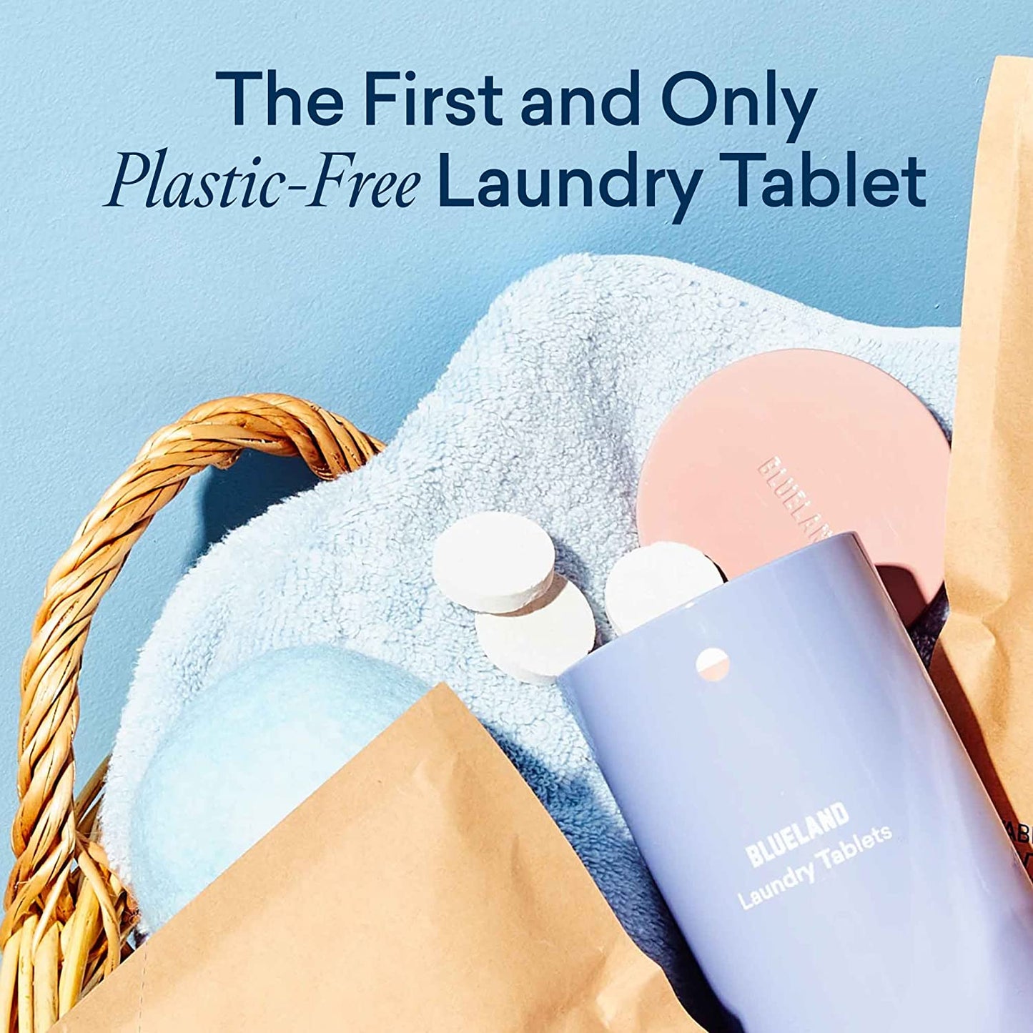 Laundry Detergent Tablet Starter Set - Plastic-Free & Eco Friendly Alternative to Sheets Pods and Liquids - Natural, Gentle, Plant Based - 60 Loads